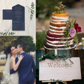 Lässige handgeschriebene Typografie, Silver & Navy Geschenktütchen