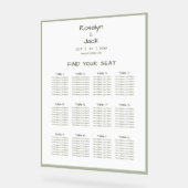 Lässige Handschreibkarte Acrylschild (Winkel)