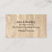 Lässige Handschrift bleich rustikales Holzgeschenk Begleitkarte (Rückseite)