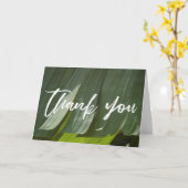 Lässige Handschrift Danke, Banana Leaf Foto Karte (Gelbe Blume)
