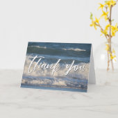 Lässige Handschrift Danke, dass Sie beim Absturz d Karte (Gelbe Blume)