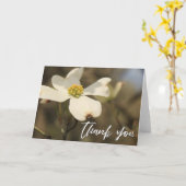 Lässige Handschrift Danke Dogwood Blossom Karte (Gelbe Blume)