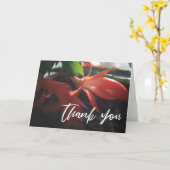 Lässige Handschrift Dankeschön Weihnachtskaktus Karte (Gelbe Blume)