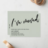 Lässige Handschrift, die ich über die Ankündigung (Vorderseite/Rückseite Beispiel)