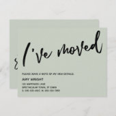 Lässige Handschrift, die ich über die Ankündigung (Vorne/Hinten)