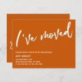 Lässige Handschrift, die ich verschoben habe Burnt Mitteilungskarte (Vorne/Hinten)