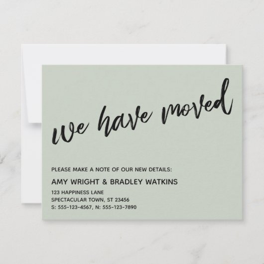 Lässige Handschrift, die wir über die Ankündigung (Vorderseite)