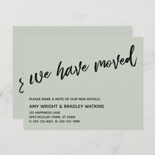 Lässige Handschrift, die wir über die Ankündigung (Vorne/Hinten)