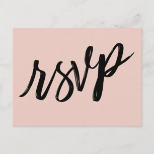 Lässige Handschrift Einfach Rosa UAWG Postkarte