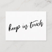 Lässige Handschrift Einfach umgezogen Handout-Kart Visitenkarte (Rückseite)