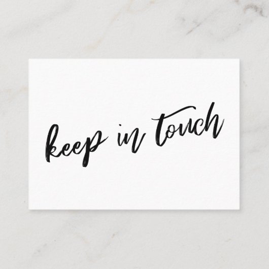 Lässige Handschrift Einfach umgezogen Handout-Kart Visitenkarte (Rückseite)