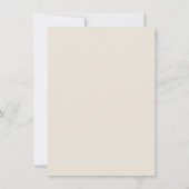 Lässige Handschrift Einfache Typografie Dankeskarte (Rückseite)