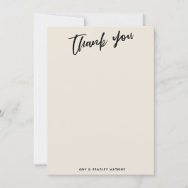 Lässige Handschrift Einfache Typografie Dankeskarte