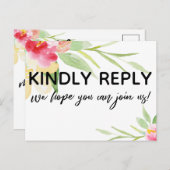 Lässige Handschrift farbige Aquarellfarben UAWG Postkarte (Vorne/Hinten)