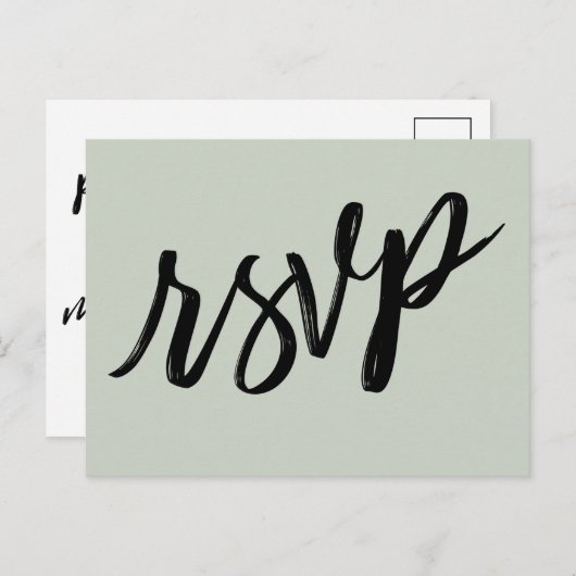 Lässige Handschrift Fettformatierung Grün UAWG Postkarte (Vorne/Hinten)