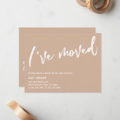 Lässige Handschrift Ich habe die Ankündigung von A (Vorderseite/Rückseite Beispiel)