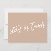 Lässige Handschrift Ich habe die Ankündigung von A (Rückseite)