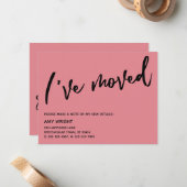 Lässige Handschrift Ich habe Erdbeereiskarte versc Mitteilungskarte (Vorderseite/Rückseite Beispiel)