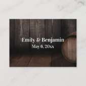 Lässige Handschrift mit freundlicher Antwort auf H Begleitkarte (Rückseite)