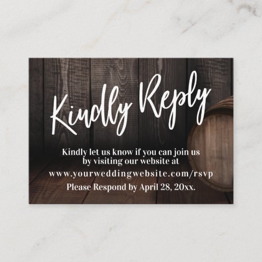 Lässige Handschrift mit freundlicher Antwort auf H Begleitkarte (Vorderseite)