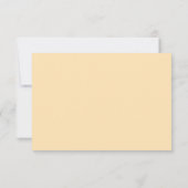 Lässige Handschrift mit Song Request Peach RSVP Karte (Rückseite)