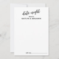 Lässige Handschrift Typografie Datum Nachtideen