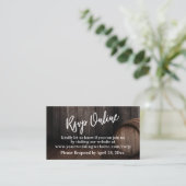 Lässige Handschrift UAwg online über Holzbügeleise Begleitkarte (Stehend Vorderseite)