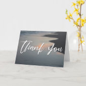 Lässige Handschrift Vielen Dank Abend Topsail Beac Karte (Gelbe Blume)