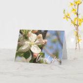 Lässige Handschrift Vielen Dank Apple Blossoms Karte (Gelbe Blume)
