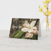 Lässige Handschrift Vielen Dank Apple Blossoms Karte (Gelbe Blume)