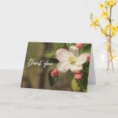 Lässige Handschrift Vielen Dank Apple Blossoms Karte (Gelbe Blume)