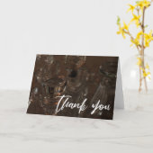 Lässige Handschrift Vielen Dank Glass Fltles Foto Karte (Gelbe Blume)