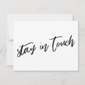 Lässige Handschriftenänderung Ankündigung (Rückseite)