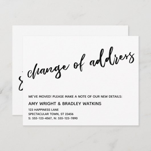 Lässige Handschriftenänderung Ankündigung (Vorne/Hinten)