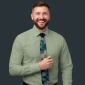 Lässige hellblaue Blumenmuster Krawatte