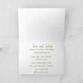 Lässige Hochzeit am Strand Einladung (Innenseite)