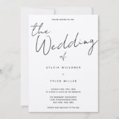 Lässige Hochzeit Einladung (Vorderseite)