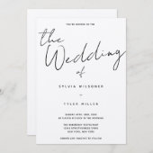 Lässige Hochzeit Einladung (Vorne/Hinten)