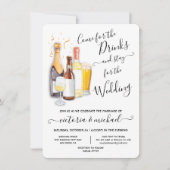 Lässige Hochzeit Erfrischung Einladung (Vorderseite)