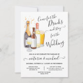 Lässige Hochzeit Erfrischung Einladung (Vorderseite)