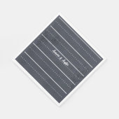 Lässige Hochzeit in der Schule Serviette (Ecke)