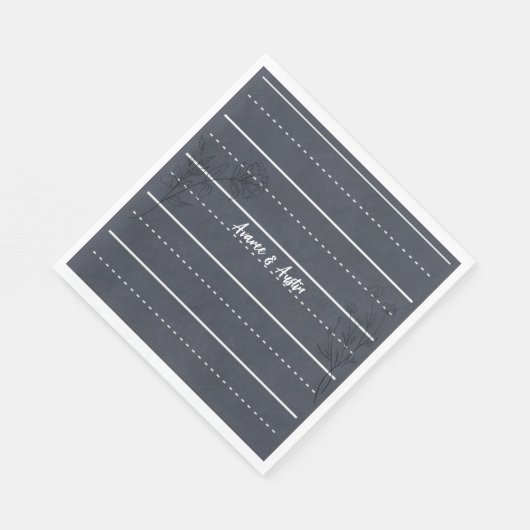 Lässige Hochzeit in der Schule Serviette (Ecke)