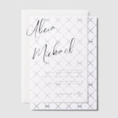 Lässige Hochzeit mit einfacher Kalligraphie Pergament Einladungen (Versetzt (Einladung))