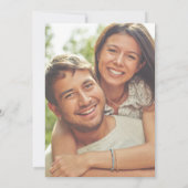 Lässige Hochzeit von zeitgenössischem Foto Einladung (Rückseite)