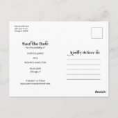 Lässige Hochzeiten mit kostenlosen Drinks sparen d Postkarte (Rückseite)