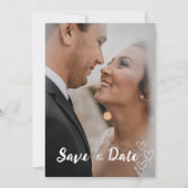 Lässige Hochzeitsankündigung Einladung (Vorderseite)