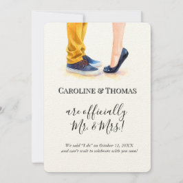 Lässige Hochzeitsankündigung Einladung