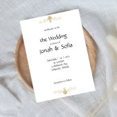 Lässige Hochzeitsankündigung Einladung