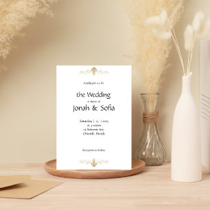 Lässige Hochzeitsankündigung Einladung