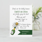 Lässige Hochzeitseinladung Einladung (Stehend Vorderseite)